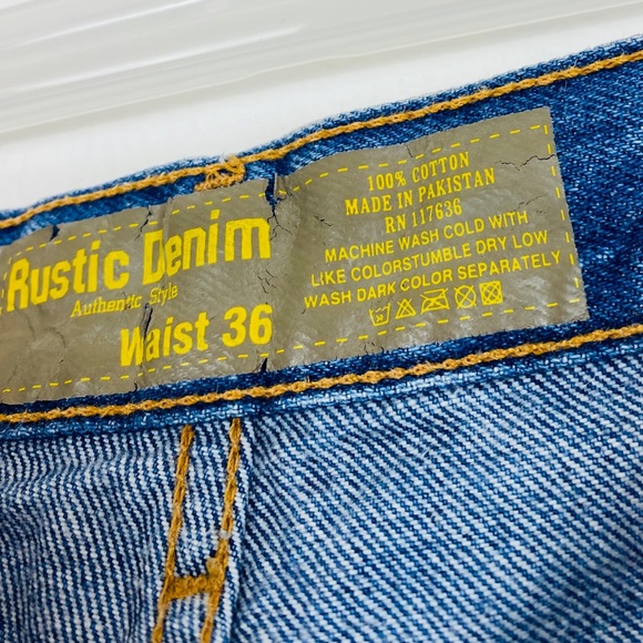 Rustic Denim Jeans For Men - Picture 4 of 4
